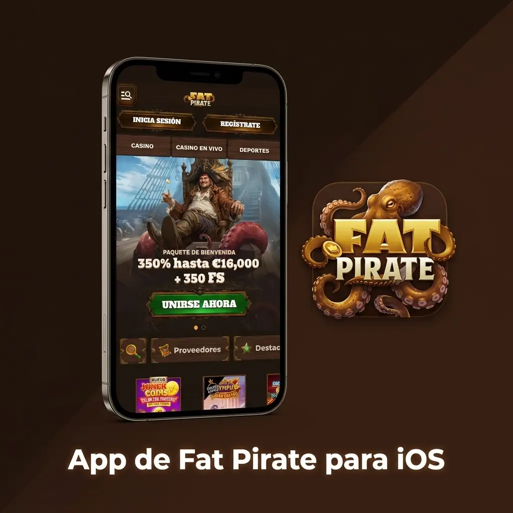 App de Fat Pirate para iOS en iPhone y iPad, instalación desde el App Store con iOS 13.0 o superior