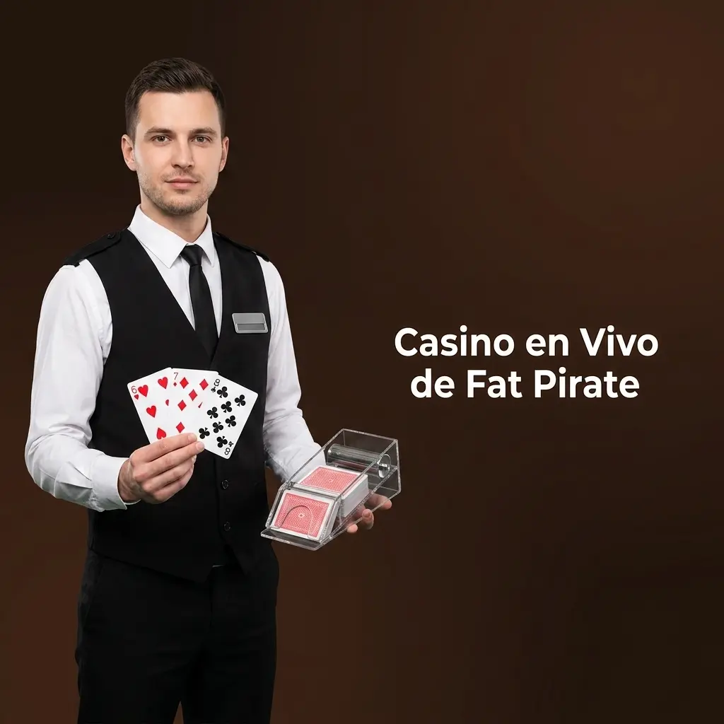 Casino en vivo Fat Pirate con crupieres reales en ruleta, blackjack y baccarat por transmisión HD en español