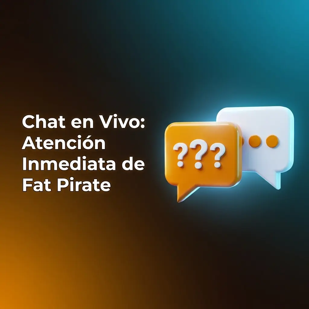 Chat en vivo de Fat Pirate: atención inmediata al cliente en español para depósitos, retiros y soporte técnico.