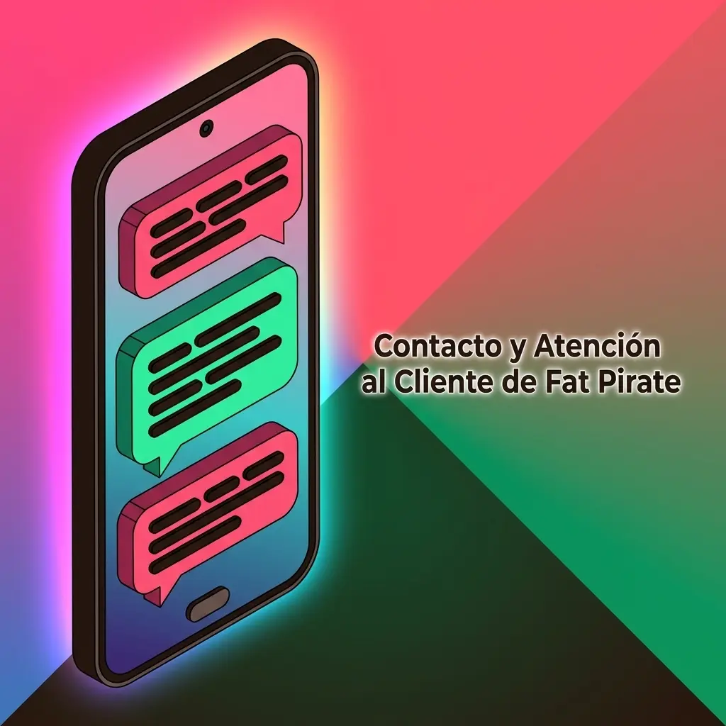 Servicio de atención al cliente Fat Pirate disponible 24/7 por chat, email y formulario de contacto