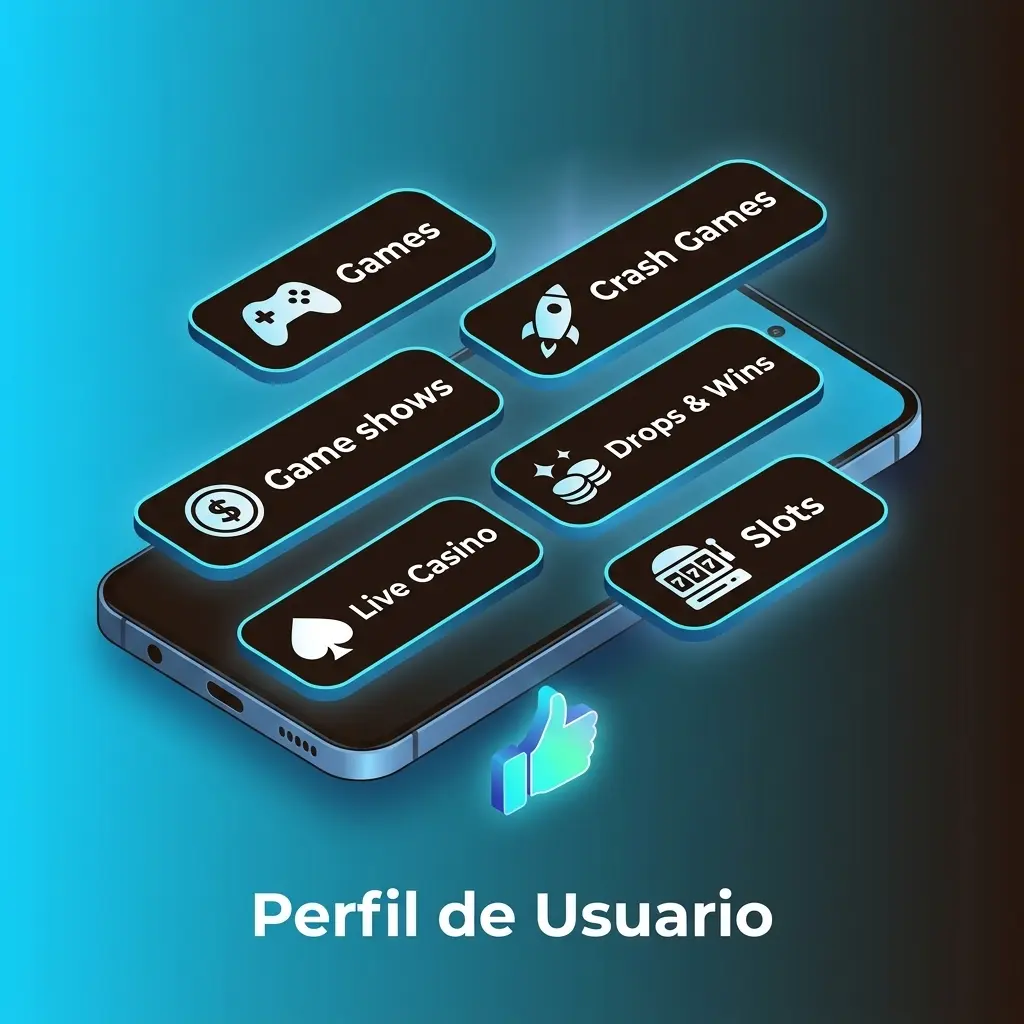 Perfil de usuario en Fat Pirate app con saldo, historial de transacciones, datos personales y juego responsable