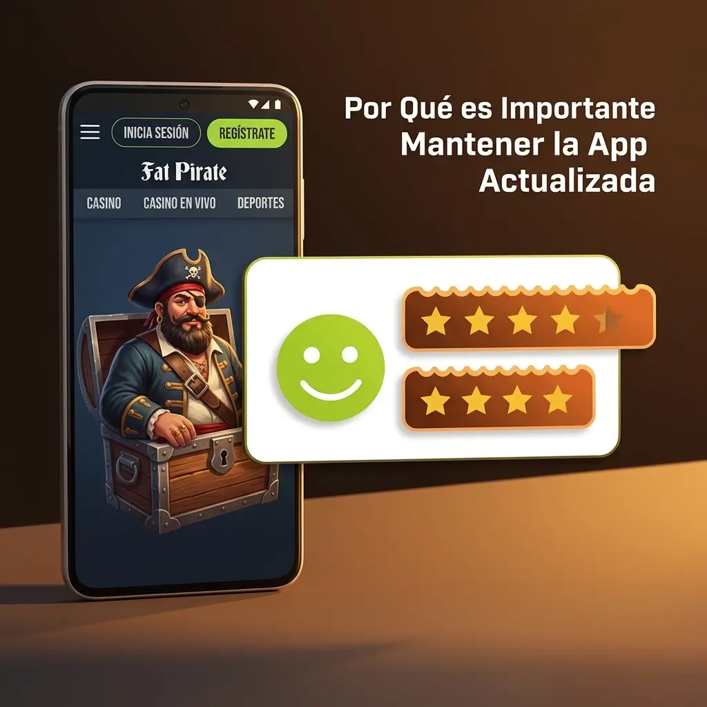 Actualización de la app Fat Pirate: seguridad, rendimiento y compatibilidad con Android y métodos de pago