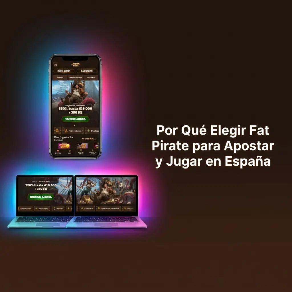 Plataforma Fat Pirate para apuestas deportivas y casino en España con bonos, cripto y app móvil