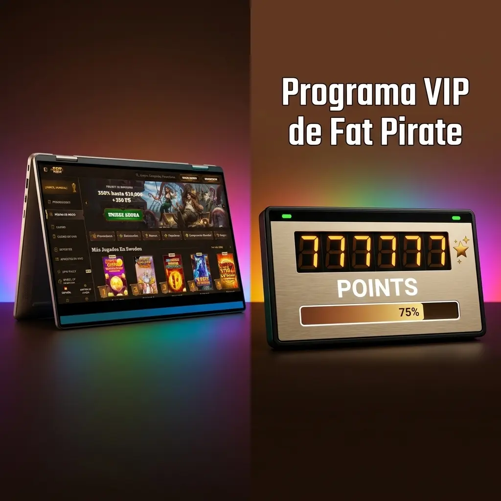 Programa VIP de Fat Pirate con niveles de fidelidad, cashback, gestor dedicado y límites de retiro más altos