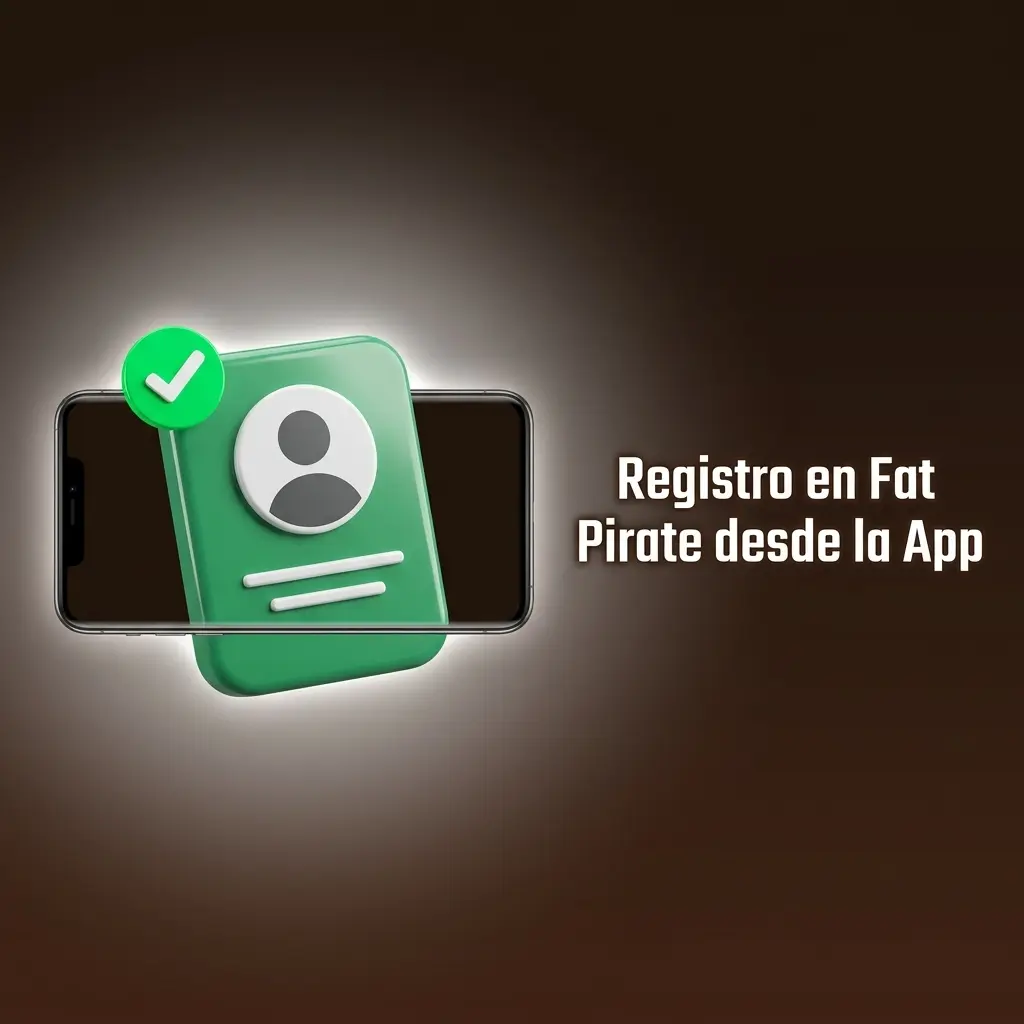 Pantalla de registro en la app móvil de Fat Pirate con formulario de datos básicos para crear cuenta en minutos